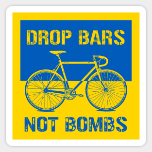 Drop Bars Not Bombs Sticker